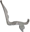 Frizzen, right, wax cast steel, as cast, temper after fitting